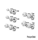 Edelstahl Ohrstecker mit runden Zirkonia
