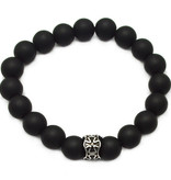 10mm Onyx Perlen Armband matt