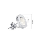 Edelstahl Ohrstecker mit römischen Zahlen – Unisex