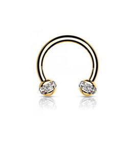 1,2 mm Piercing Ring gold