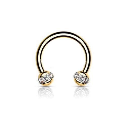 1,2 mm Piercing Ring gold