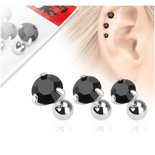 3er Set Flatpiercing