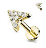 Labret Piercing Pfeil – Innengewinde