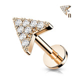 Labret Piercing Pfeil – Innengewinde