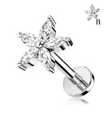 Piercing Stecker Blume – Innengewinde