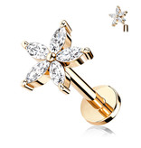 Piercing Stecker Blume – Innengewinde