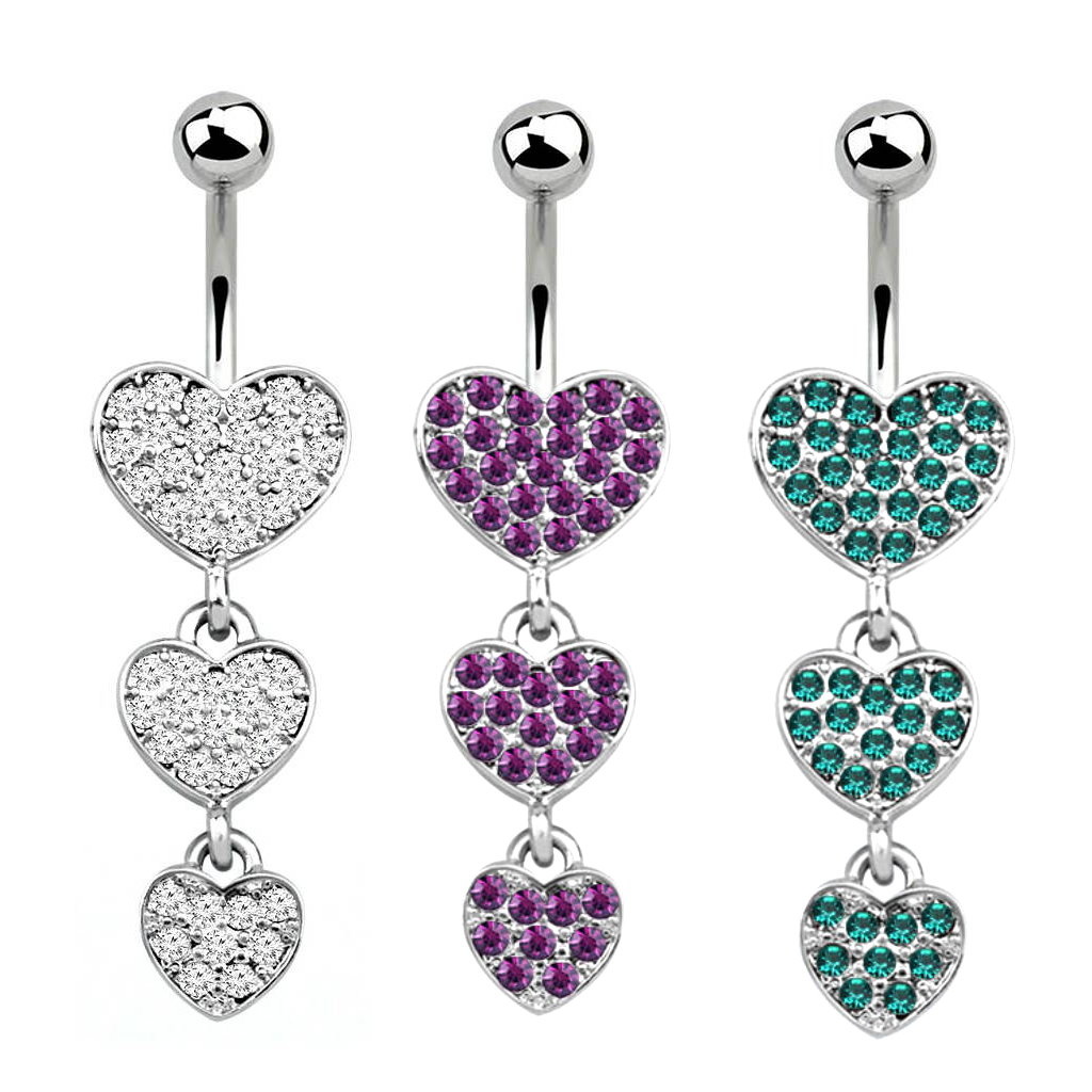 Bauchnabelpiercing Herz Anhänger