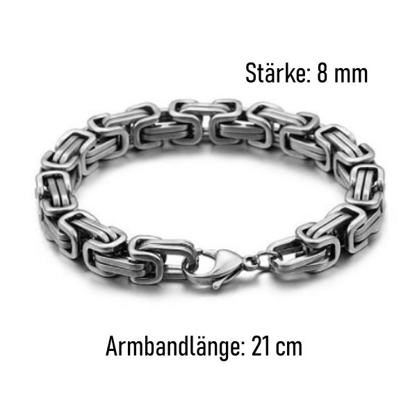 Edelstahl Armband Königskette