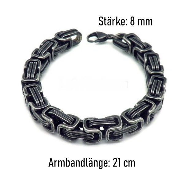 8 mm Königskette Armband