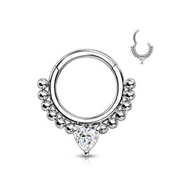 1,2 x 8 mm Piercingring Clicker