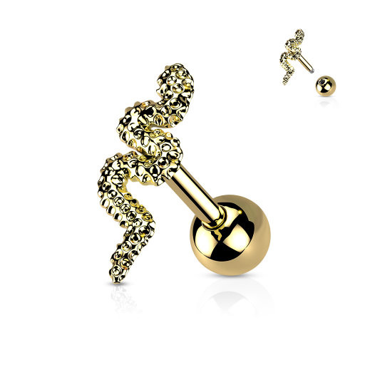 Piercing Barbell Schlange – Chirurgenstahl 316L