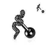Piercing Barbell Schlange – Chirurgenstahl 316L