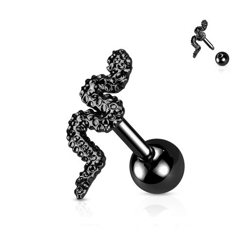 Piercing Barbell Schlange – Chirurgenstahl 316L