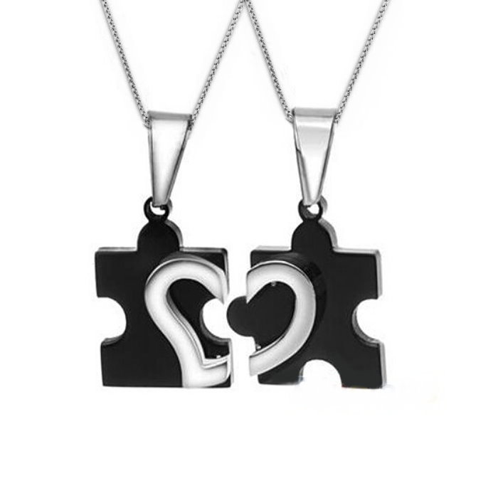 Schwarze Partnerkette Puzzle