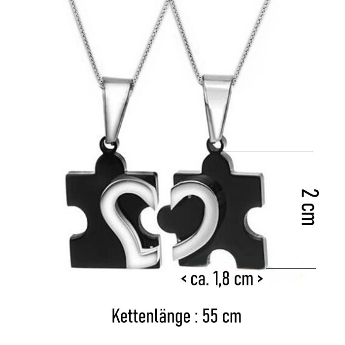 Schwarze Partnerkette Puzzle