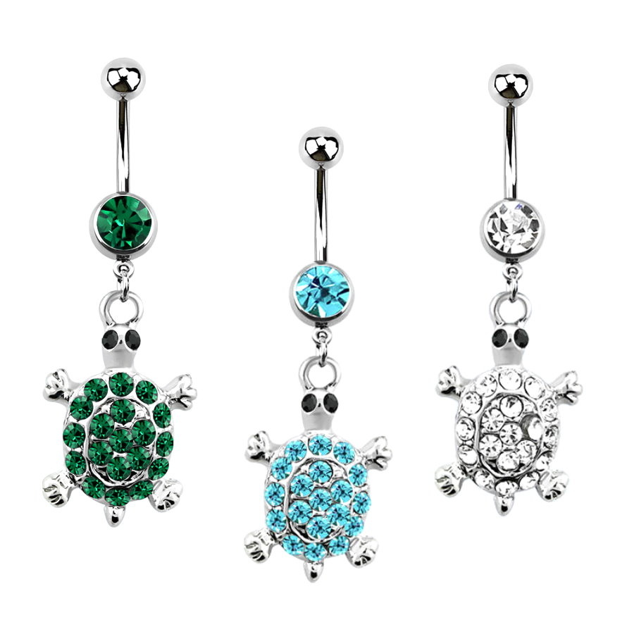 Bauchnabelpiercing Schildkröte