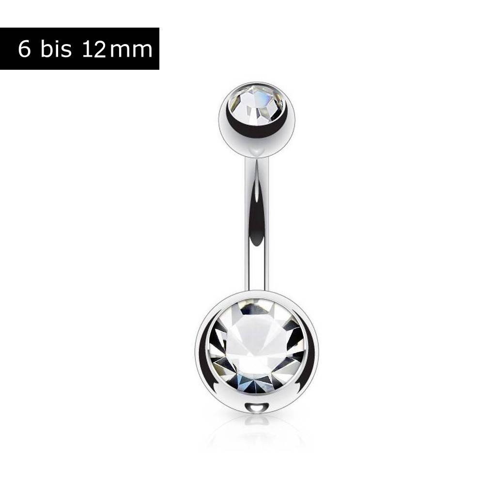 Bauchnabelpiercing Kristall