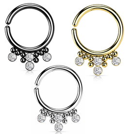 1,2 x 8 mm Piercingring biegbar