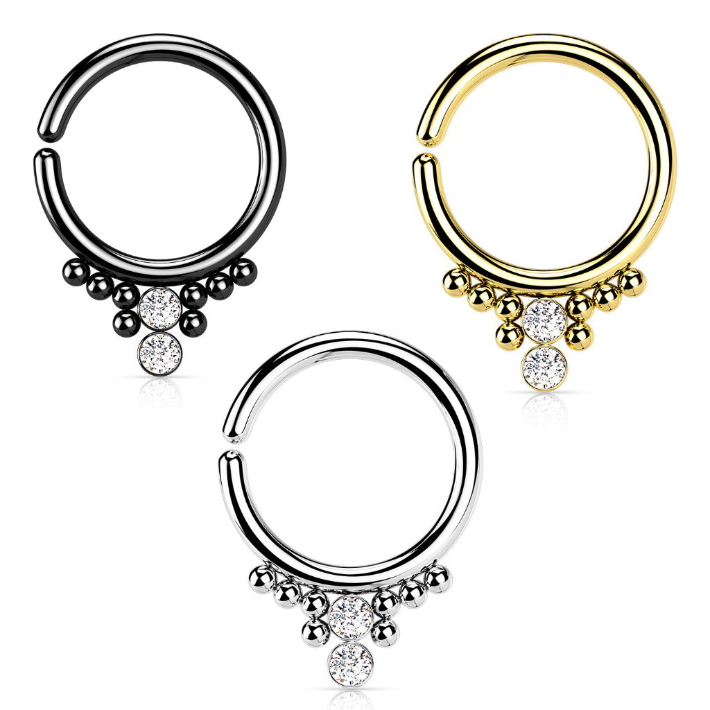 Biegbarer Septum Ring