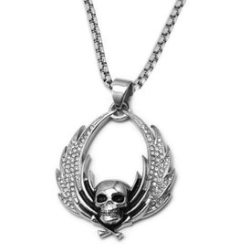 Totenkopf mit Flügel