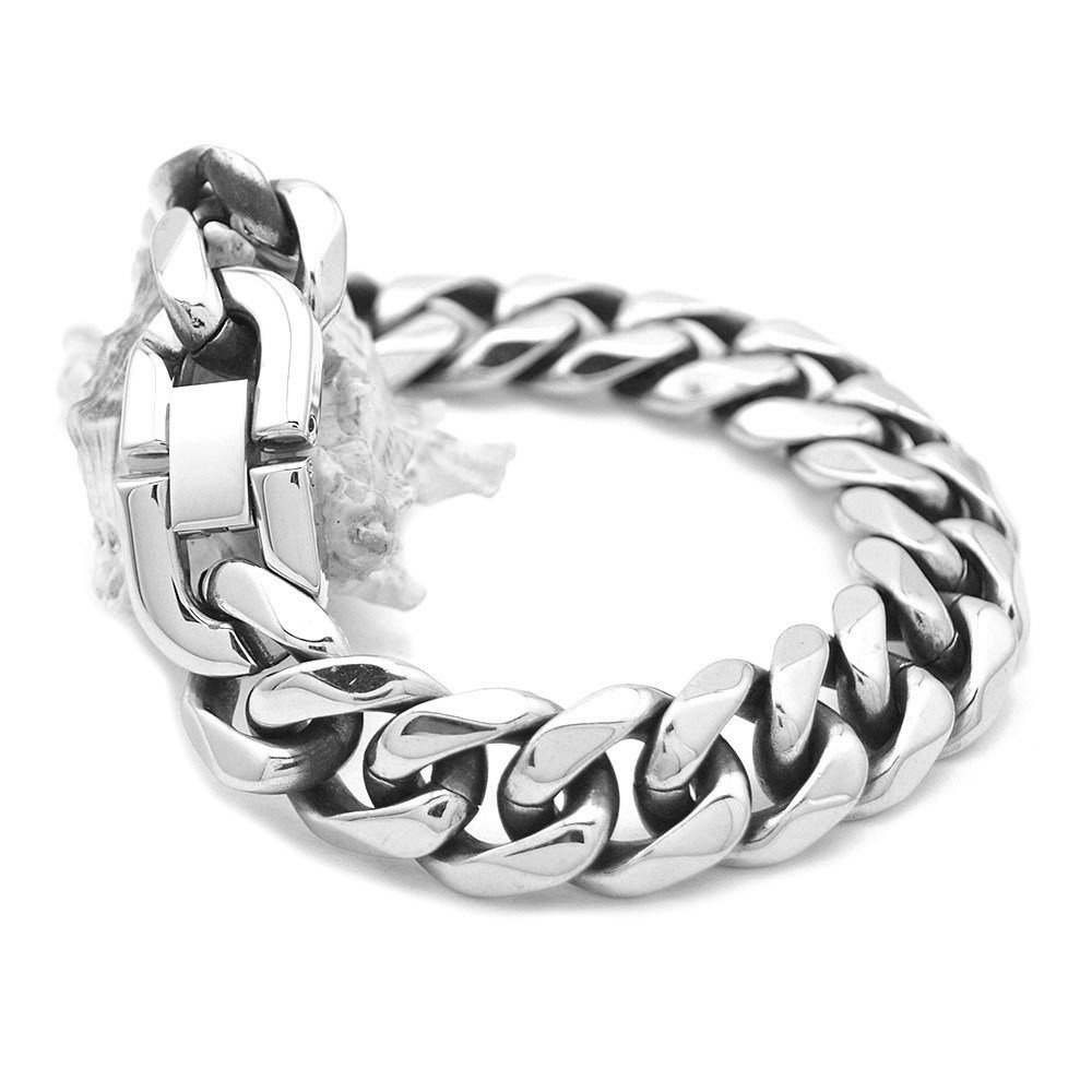 Edelstahl Gliederarmband