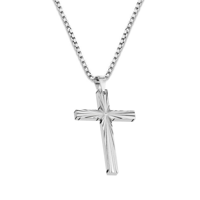 Edelstahl Anhänger Kreuz