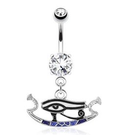 Auge des Horus Bauchnabelpiercing