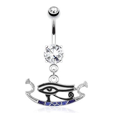Auge des Horus Bauchnabelpiercing