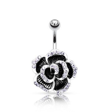 Bauchnabelpiercing Blume