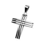Herren Anhänger Kreuz aus Edelstahl