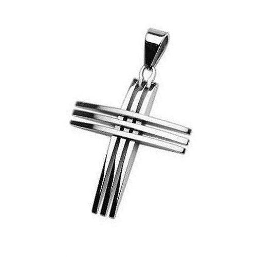 Herren Anhänger Kreuz aus Edelstahl