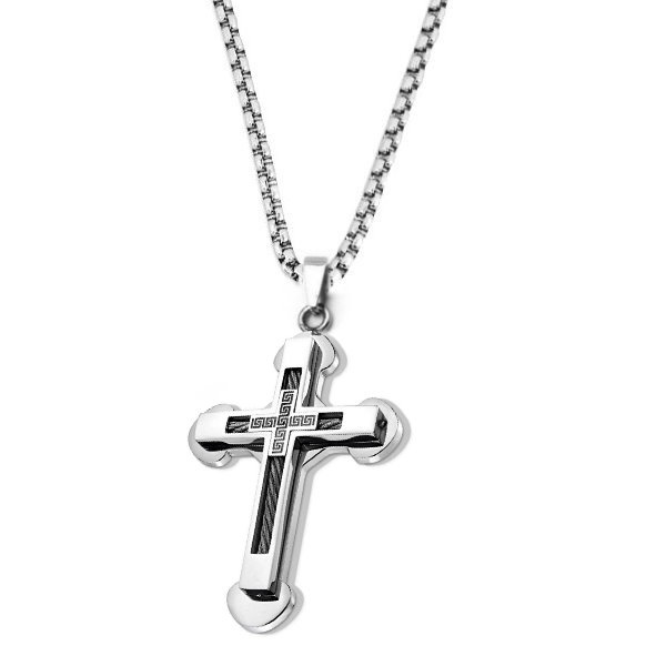 Edelstahl Anhänger Kreuz