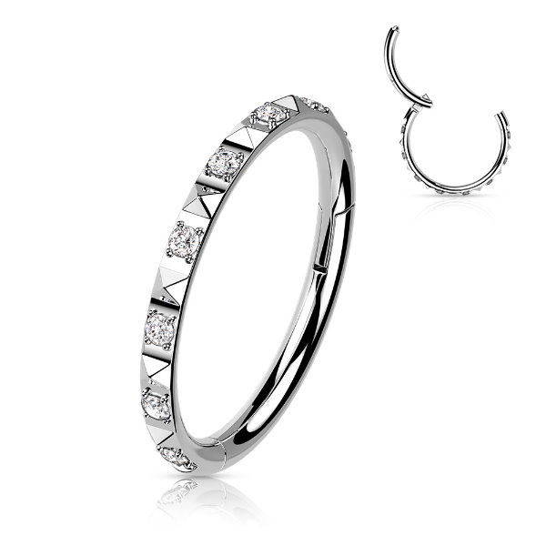 Titanium Ring Kristall