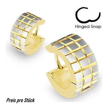 Ohrring in Gold - Silber