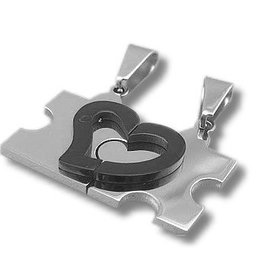 Partnerkette mit Herz