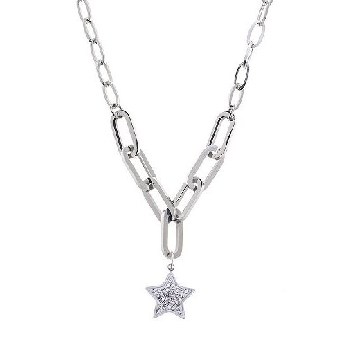 Silberfärbiges Edelstahl Collier