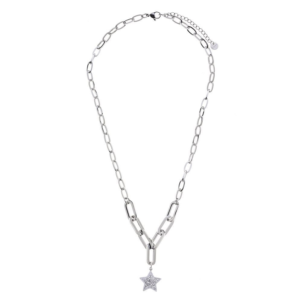 Edelstahl Collier mit Sternanhänger