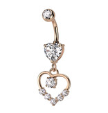 Bauchnabelpiercing Herz Anhänger