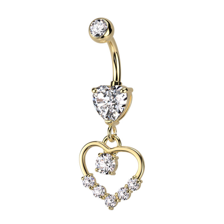 Bauchnabelpiercing Herz Anhänger