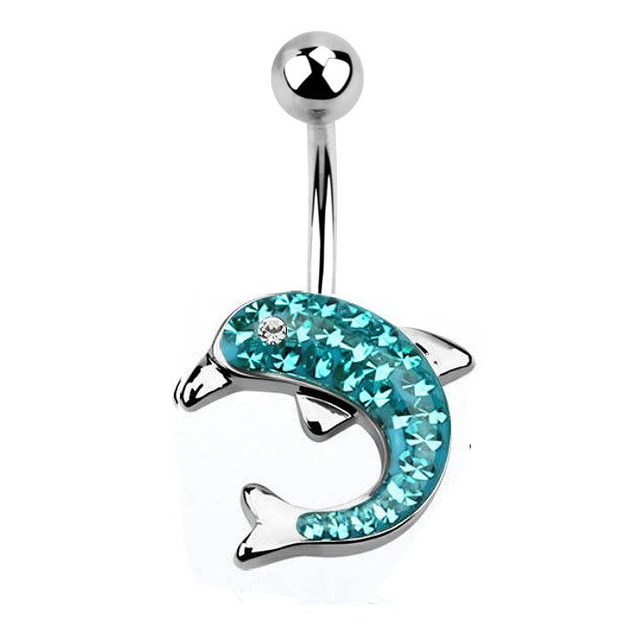 Bauchnabelpiercing Delfin