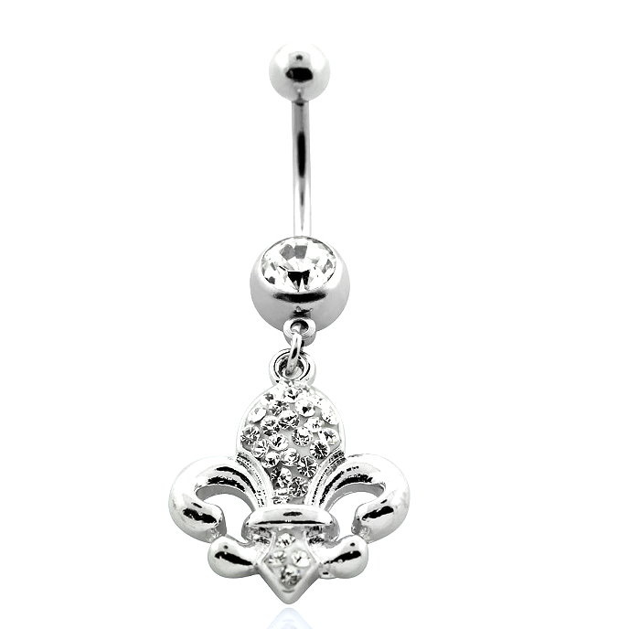 Bauchnabelpiercing Lilie