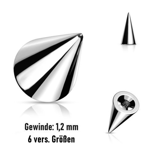 1,2 mm Piercing Kegel – 6 Größen | Ersatzkegel