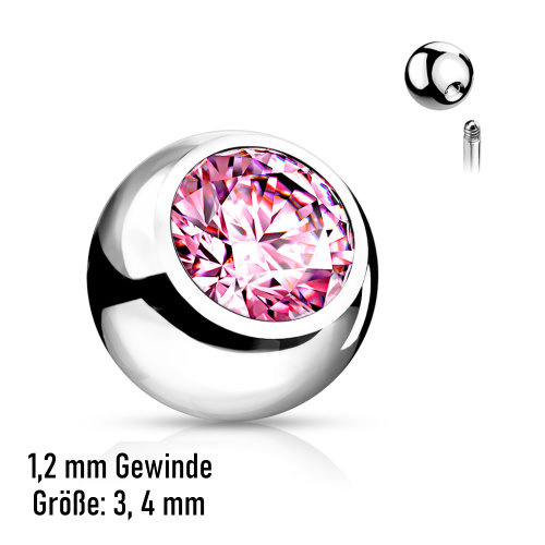 Piercing Kugel Pink