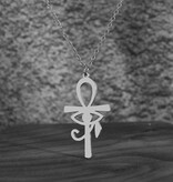 Damenkette Ankh  Anhänger aus Edelstahl