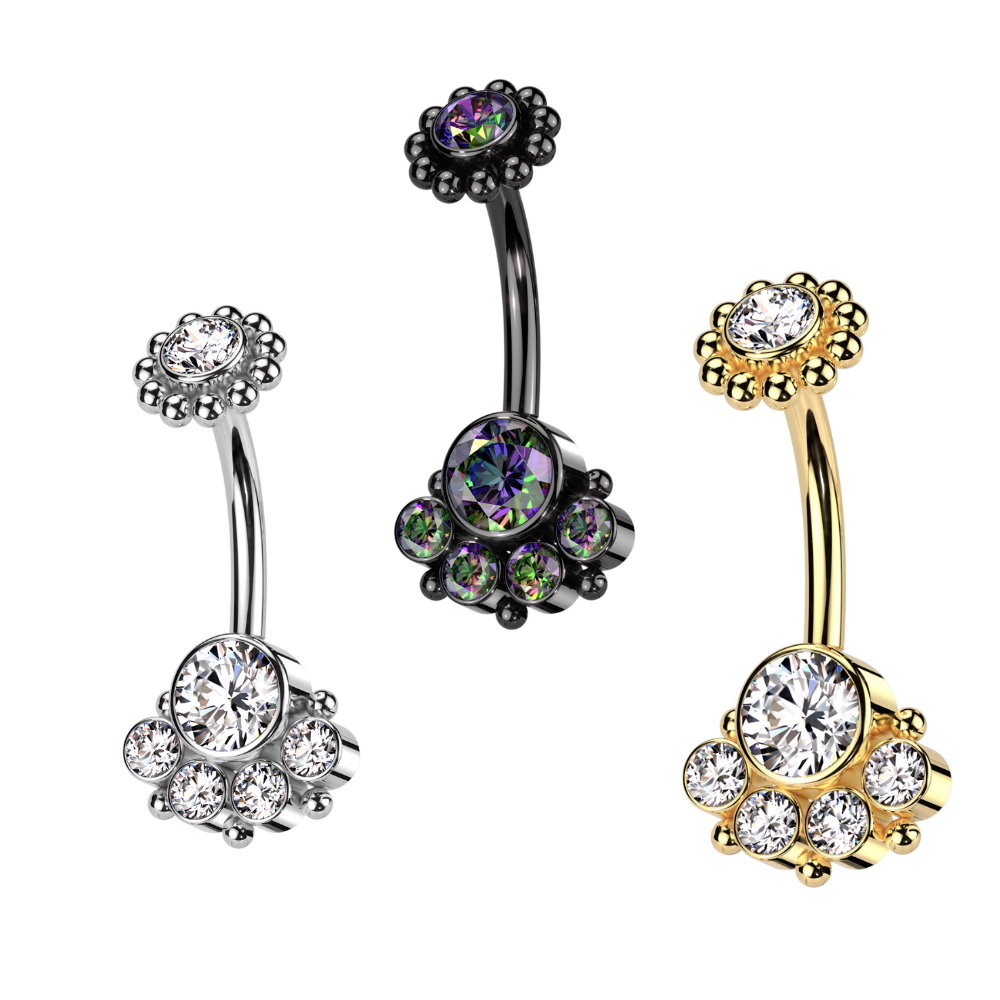 Bauchnabelpiercing  Kristall