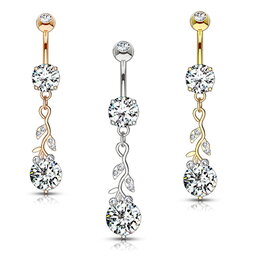 10mm Bauchnabelpiercing  Blume