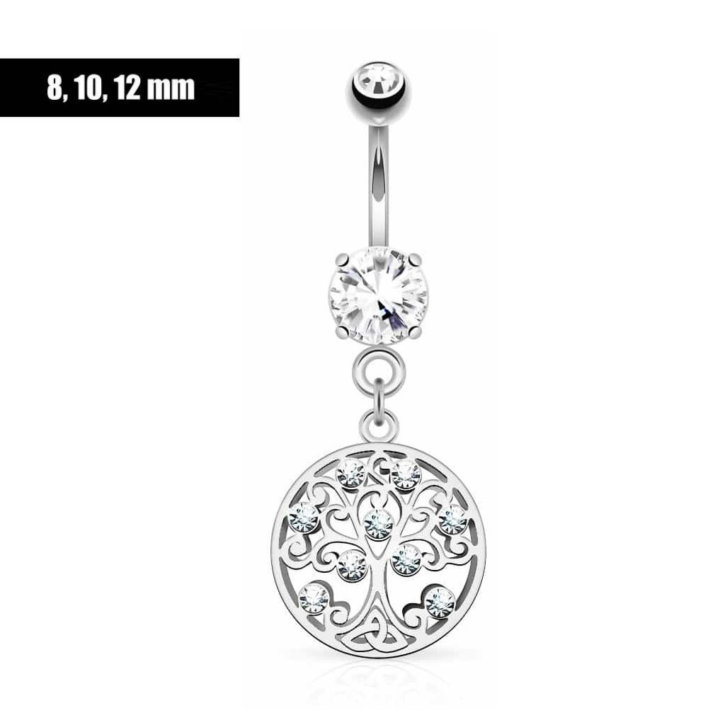 8mm Bauchpiercing Lebensbaum