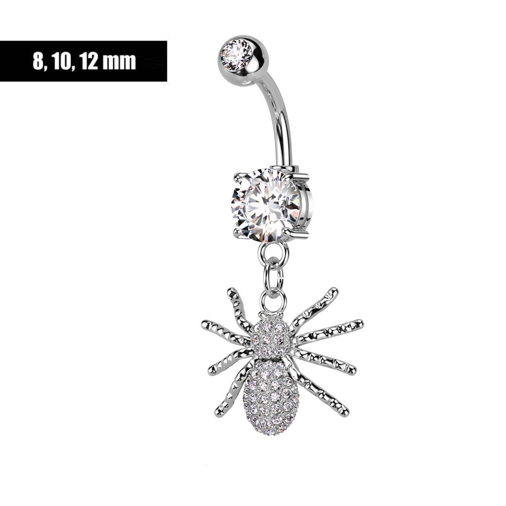 12mm Bauchpiercing Spinne
