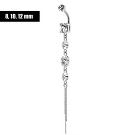 8mm Bauchnabelpiercing