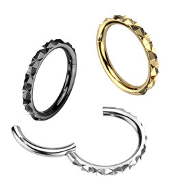 1,2 x 8 mm Piercing Clicker Ring